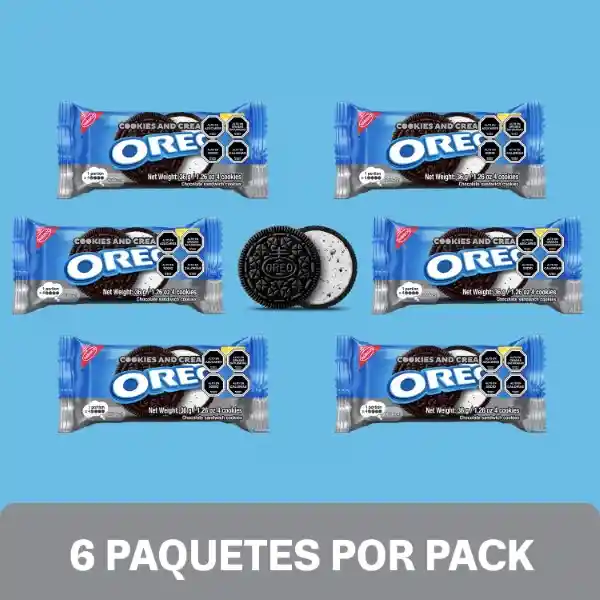 Oreo Galletas Sabor Chocolate con Relleno Sabor Vainilla