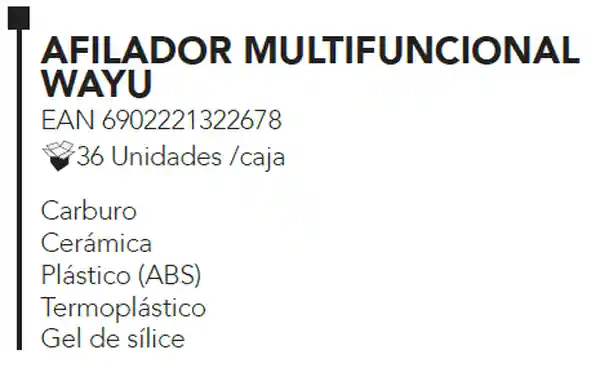 Wayu Afilador Multifuncional