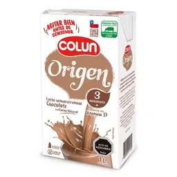 Colun Leche Semidescremada Origen Chocolate