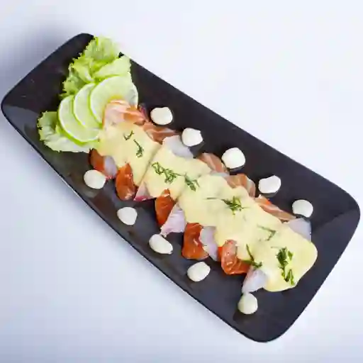 Tiradito Salmón y Tilapia(7cortes)