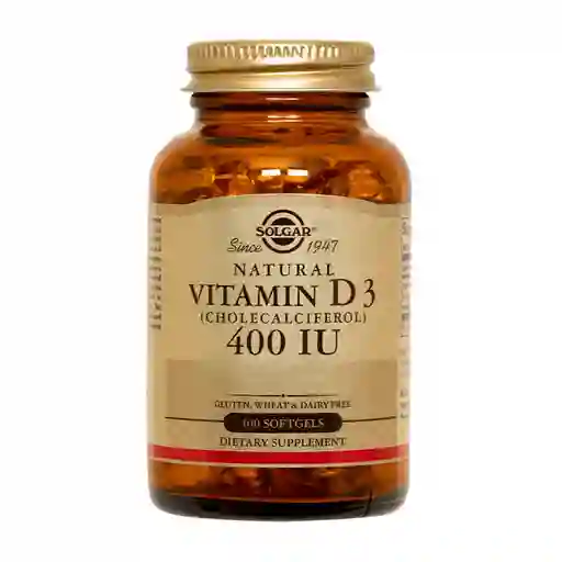 Solgar Suplemento Alimenticio Vitamina D3 (400 Ui)