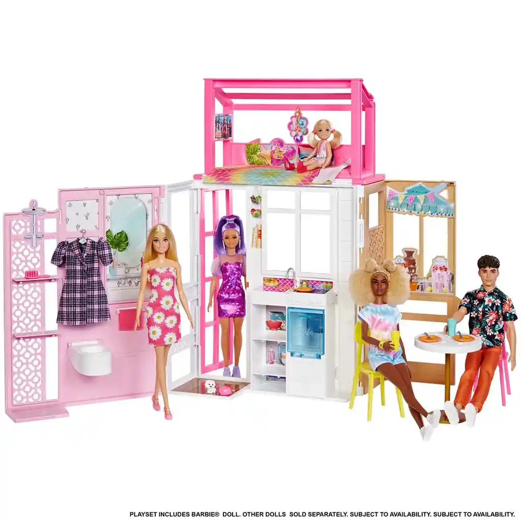 Mattel Barbie Casa Glam C/muñeca