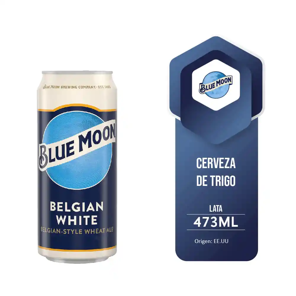 Blue Moon Cerveza 5.4O 473 C.C.