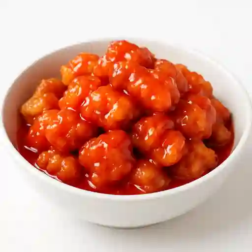 Pollo agridulce 1/2 porcion