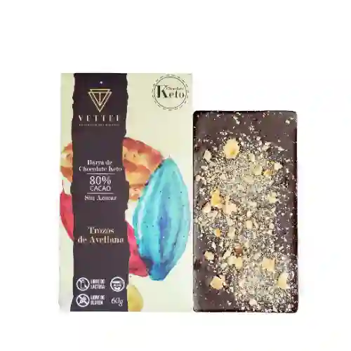 Barra Keto 80% Cacao Avellanas