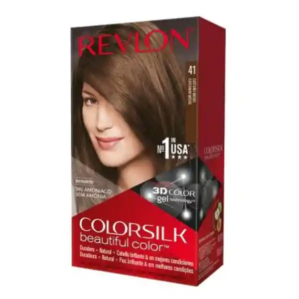 Revlon Colorsilk Tinte de Cabello Tono 41 Castaño Medio