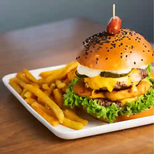 Promo 6: Doble Burger Clasica+papas