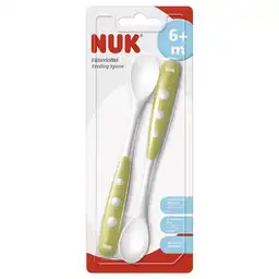 Nuk Pack Cuchara Plástica Verde Limón