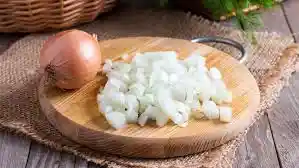 Cebolla picada en Cubos