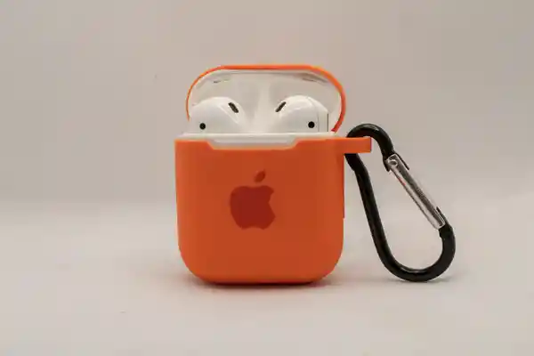 Funda Silicona Para AirPods 1Er y 2da Naranjo