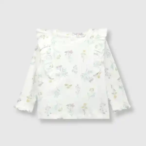 Conjunto Flores de Bebé Niña Off White Talla 3/6M Colloky