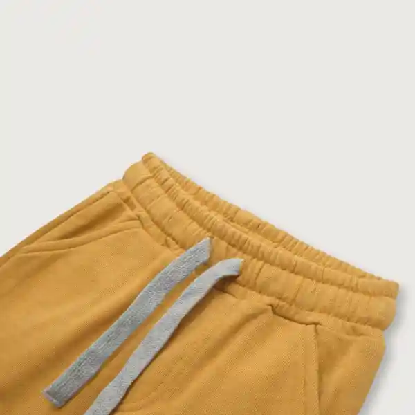 Pantalón Buzo de zo Esencial Niño Mostaza Talla 18M Opaline