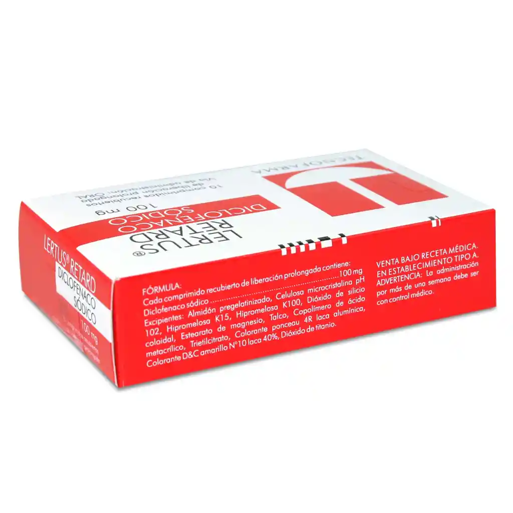 Lertus Antiinflamatorios Ret Com 100Mg 10