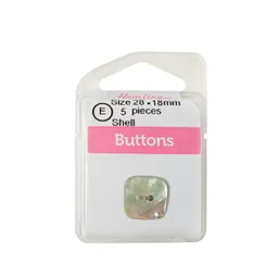 Botón Nacar Figuras Crema 18mm 5 D Hb05528.52 18mm 5