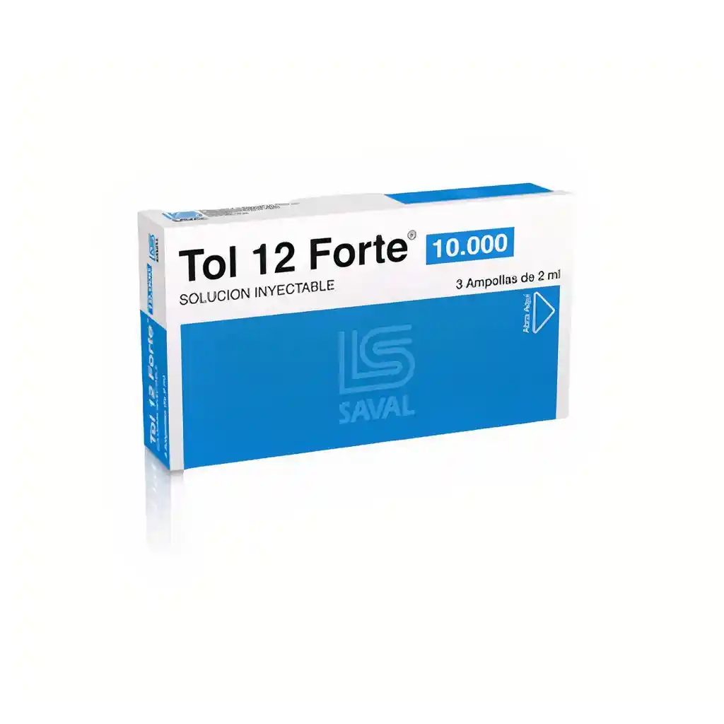 Tol 12 Forte Solucion Inyectable Ampolletas 3 u 10000 Mcg