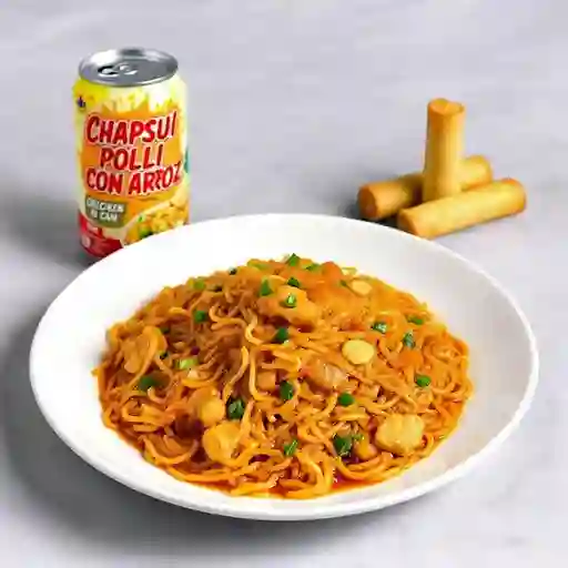 Chapsui de pollo con arroz