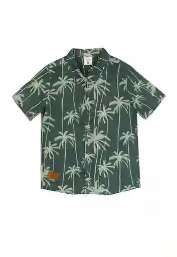 Camisa Guayabera Spirit Kids Niño Verde Talla 04 - 242