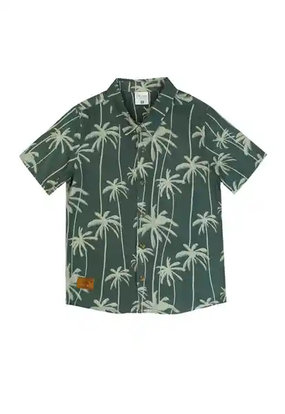 Camisa Guayabera Spirit Kids Niño Verde Talla 04 - 242