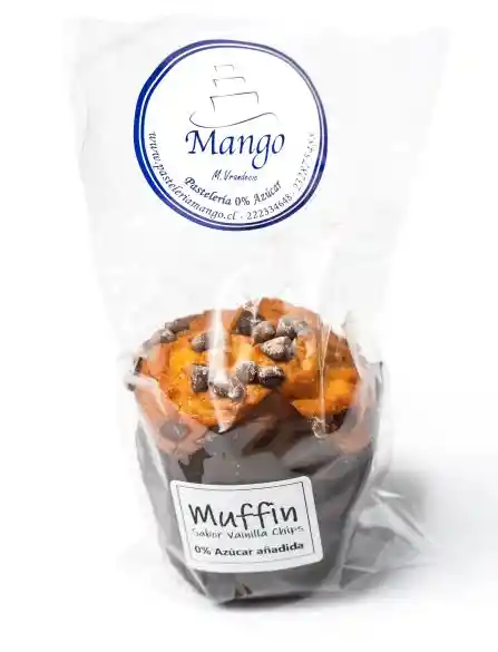 Mango Pastelería Muffin Vainilla Chips De Chocolate Sin Azúcar 