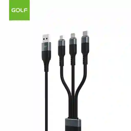 Golf Cable Multifuncional 6 en 1 Celular Usb-A/Usb-Cc 1.2 m