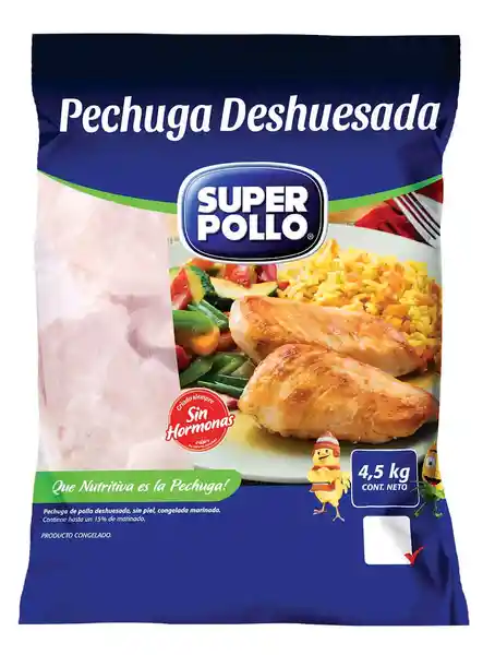 Super Pollo Pechuga Deshuesada de Pollo Congelada