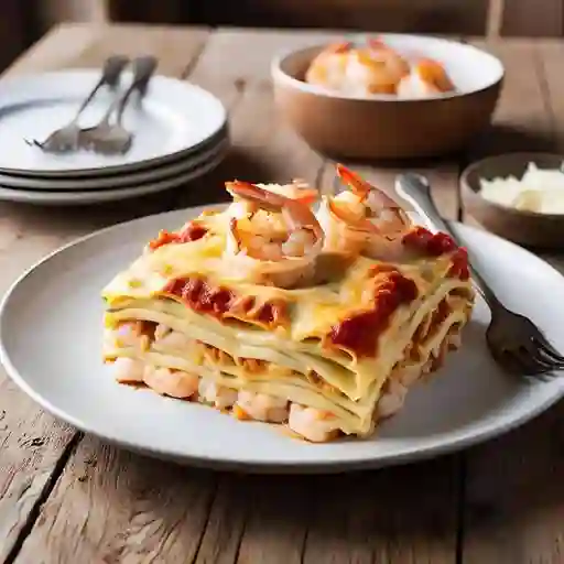 Lasaña Camarón