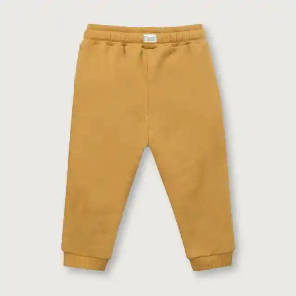 Pantalón Buzo de zo Esencial Niño Mostaza Talla 18M Opaline