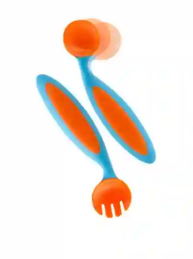 Boon Utensilio Para Comer Blue Orange B347