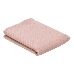 Funda Para Cojín de Algodón Texturizado Rosa 45 cm