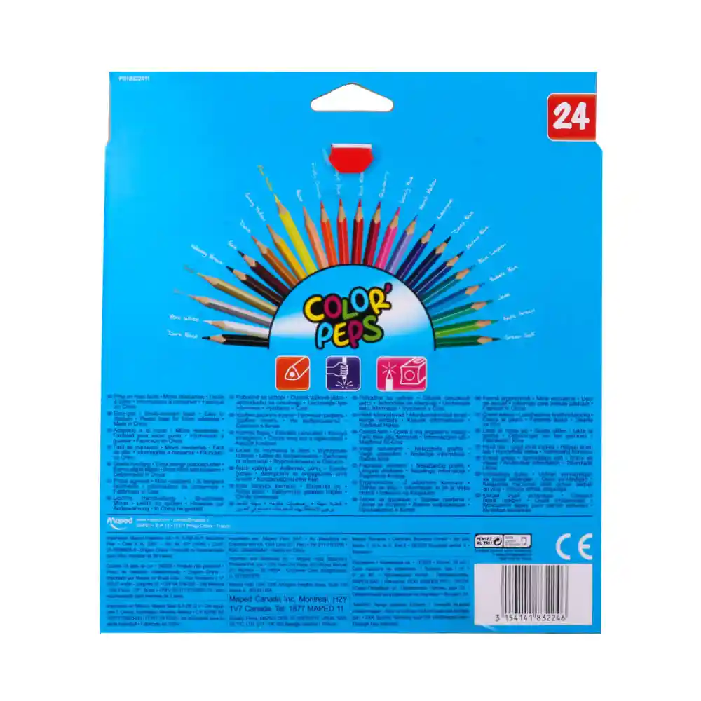 Lapices De Colores Maped 24 Unidades