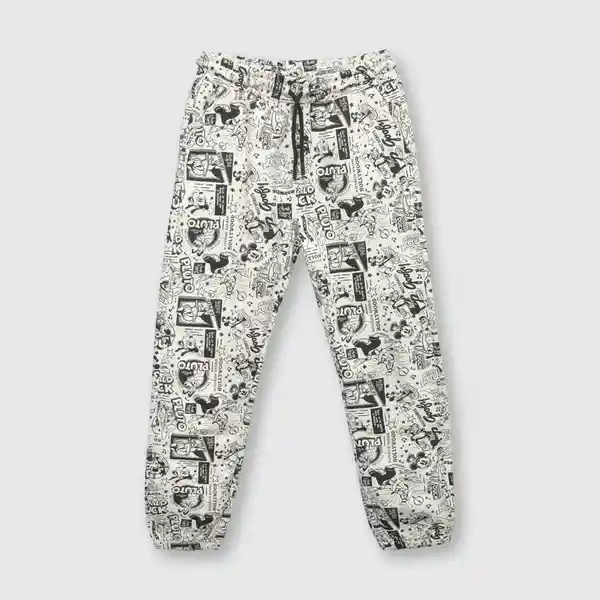 Pantalón Disney 100 de Niño Avena Talla 12A Colloky