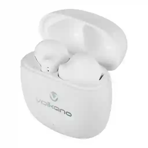 Volkano Audífonos Tws Serie Sleek - Blanco