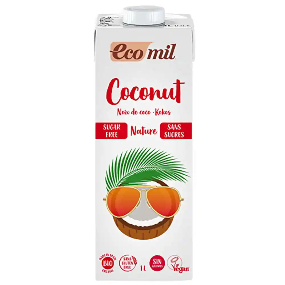 Ecomil Leche Vegetal de Coco Ecológica sin Azúcar