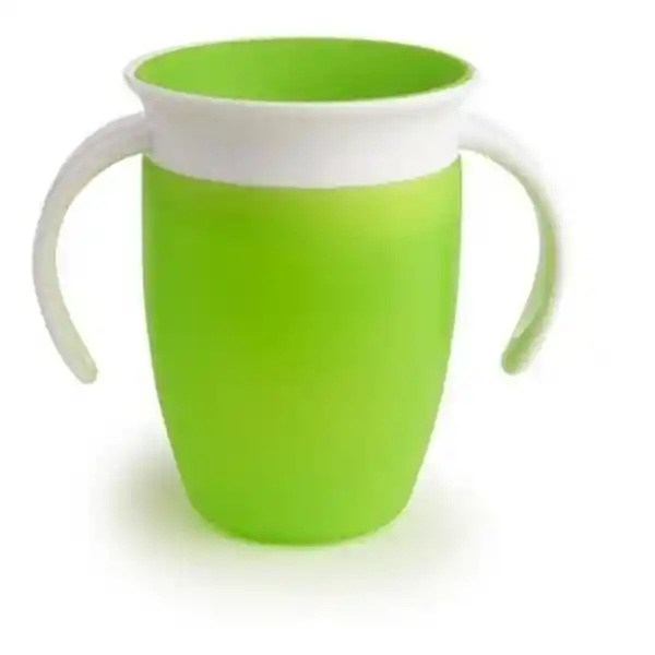 Vaso Antiderrame 360 Con Asas Munchkin - Verde 207 mL