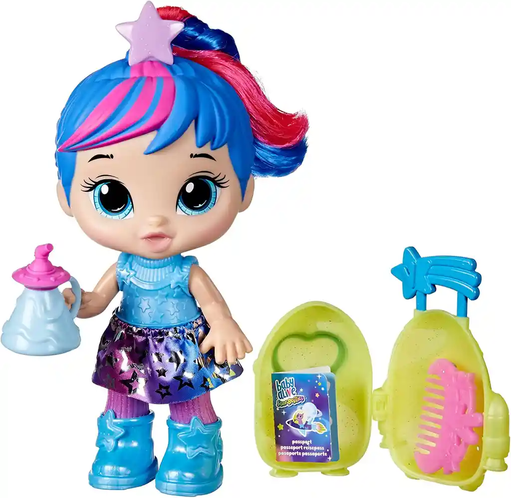Baby Alive Muñeca Star Besties Pelo Azul F7359