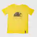 Polera Niño Manga Corta Amarillo Pillin 10 a