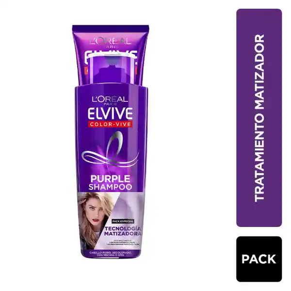 Elvive Pack Capilar Purple Shampoo + Acondicionador