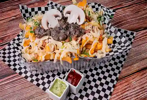 Papas Fritas con Champiñón