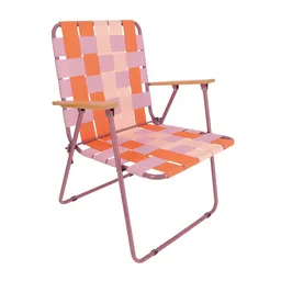 Silla Plegable de Playa Rosa 44 x 52 x 50 cm Casaideas