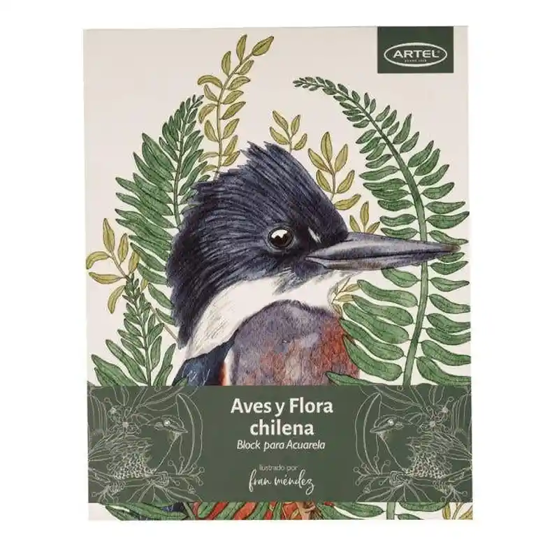 Artel Block Para Colorear Aves y Flora Chilena