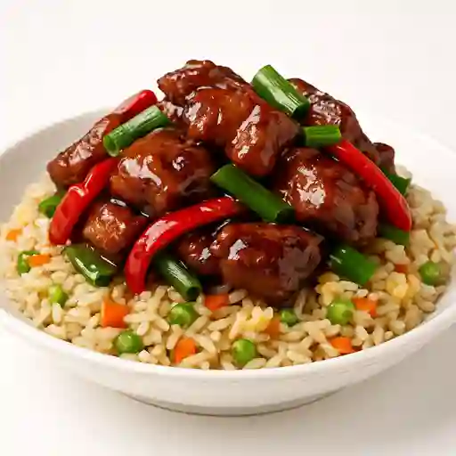 Cerdo de Cantone con Arroz Chaufan