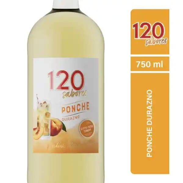 120 Cóctel Vino Ponche Durazno