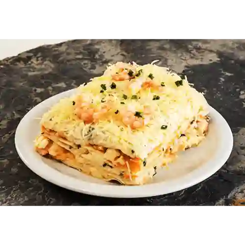 Lasaña de Camarón Jaiba Familiar