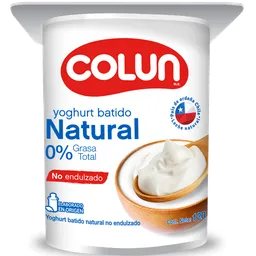 Colun Yogurt Natural No Endulzado