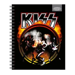 Artel Cuaderno Universitario Bandas Kiss 100 Hojas