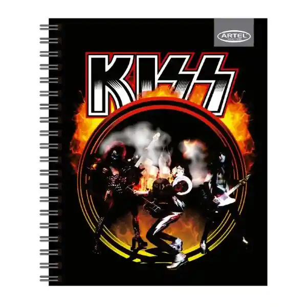 Artel Cuaderno Universitario Bandas Kiss 100 Hojas