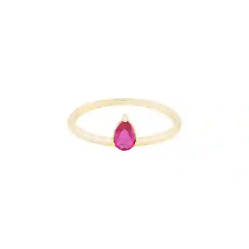 Anillo Rose May Baño de Oro Talla 7 Noa Joyas