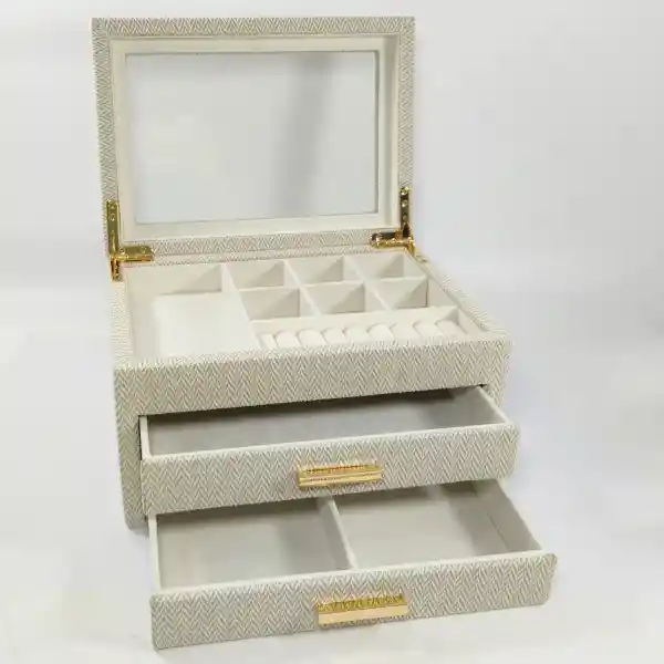 Joyero Jacquard 2 Cajones Ripley Home