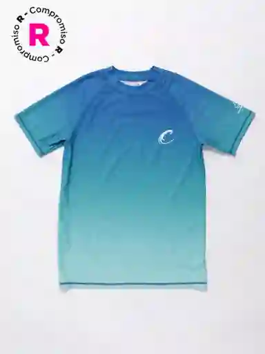 Cloudbreak Polera Manga Corta uv Basic Color Azul 14 V26