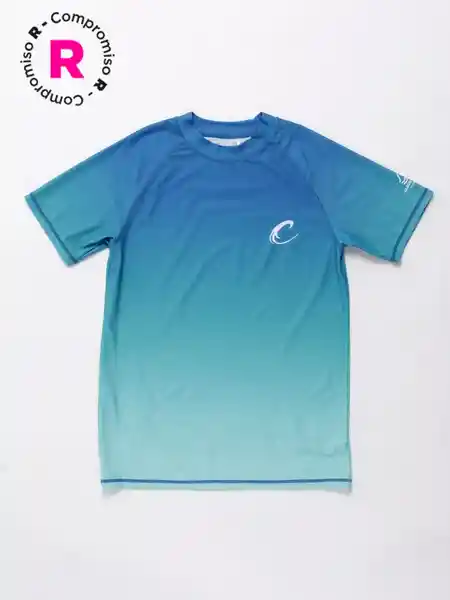 Cloudbreak Polera Manga Corta uv Basic Color Azul 14 V26
